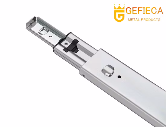 Carga pesada de extensión completa de 3 pliegues con guías para cajones con montaje de bayoneta